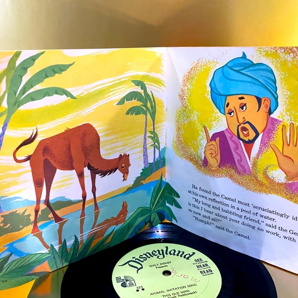 WALT DISNEY 1968 DISNEYLAND RECORD & 24 PAGE BOOK HOW THE CAMEL GOT HIS HUMP 7” - Picture 10 of 16